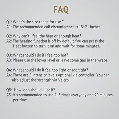 FIT KING Air Compression Leg Massager with Heat - Great Gift for Wife Mom Dad