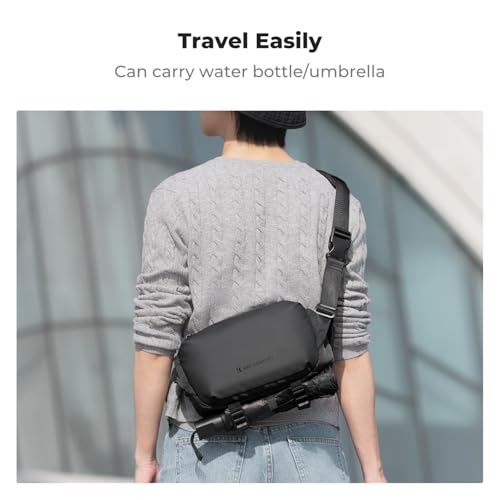 K&F CONCEPT Camera Sling Bag Crossbody Bag Waterproof Camera Shoulder Backpack DSLR/SLR/Mirrorless Camera Case - color: 14 Black Small
