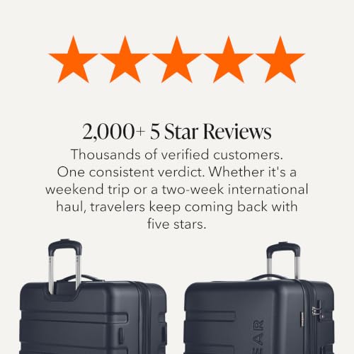 SwissGear 7366 Signature Hardside Expandable Luggage with Spinner Wheels and TSA Lock, Weekender Tote, Navy, 2-Piece Set (Weekender/27) - color: Navy, size: 2-Piece Set (Weekender/27")