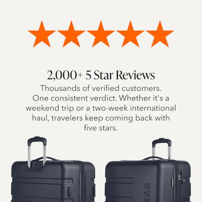 SwissGear 7366 Signature Hardside Expandable Luggage with Spinner Wheels and TSA Lock, Weekender Tote, Navy, 2-Piece Set (Weekender/27) - color: Navy, size: 2-Piece Set (Weekender/27")