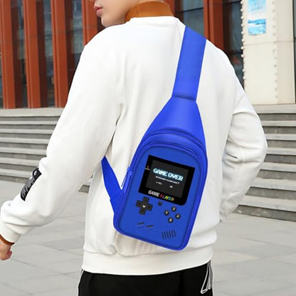TILYTADLY School Backpack For Boys - Gamer Boys Backpack For Kids Children Teens Elementary Middle School - Ages 6-18，17″ - color: 2-blue-set2