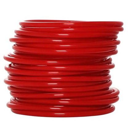Topbuti 24 Pcs Plastic Ring Toss Game Carnival Rings Outdoor Toss Rings for Speed and Agility Practice Games, Bridal Shower Game, Game Booth
