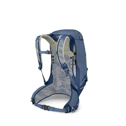 Osprey Stratos 34L Men's Hiking Backpack - Camping Bag with Waterproof Raincover, Bottle Pockets, & Gear Straps, Nirvana Blue - color: Nirvana Blue, style: 34l