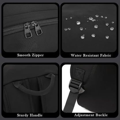 YGR Laptop Backpack for Women and Men, Waterproof Lightweight Travel Daily Rucksack Casual 15.6 inches Computer Bags for College, Black - color: Black
