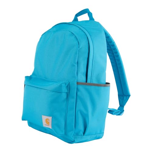 Carhartt 21L Classic Laptop Backpack, Water-Resistant Pack W/ 15" Laptop Sleeve and Organizational Compartments, Atomic Blue - color: Atomic Blue, size: One Size