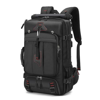 60L Large Travel Backpack with Shoe Compartment, Convertible Utility Backpack for Men, Extra Large Multi-Pocket Backpack with Laptop Sleeve for Gym, Road Trip, Business & Overnight Travel
