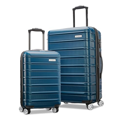 Samsonite Omni 2 Hardside Expandable Luggage with Spinner Wheels, 2-Piece Set (19/24), Lagoon Blue - color: Lagoon Blue, size: 2-Piece Set (Carry-on/Medium)