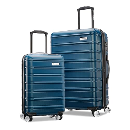 Samsonite Omni 2 Hardside Expandable Luggage with Spinner Wheels, 2-Piece Set (19/24), Lagoon Blue - color: Lagoon Blue, size: 2-Piece Set (Carry-on/Medium)