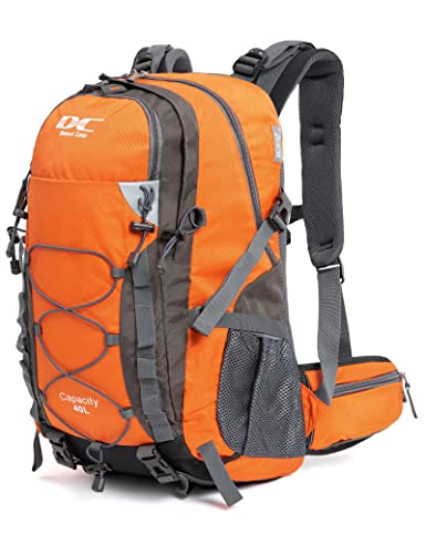 Diamond Candy Waterproof Hiking Backpack for Men and Women, Lightweight Day Pack for Travel Camping | Waterproof - color: Orange