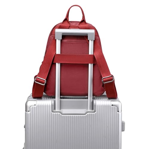 Mini Backpack Purse for Women, Stylish Daypack Shoulder Bag, Small Lightweight Daypack for Work Travle College (A- Wine Red) - color: A- Wine Red