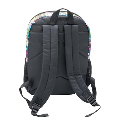 AI ACCESSORY INNOVATIONS Minecraft 5 PC Backpack Set, Creeper 3D Molded Front Panel, 16" Boys & Girls School Bag - color: Multicolor