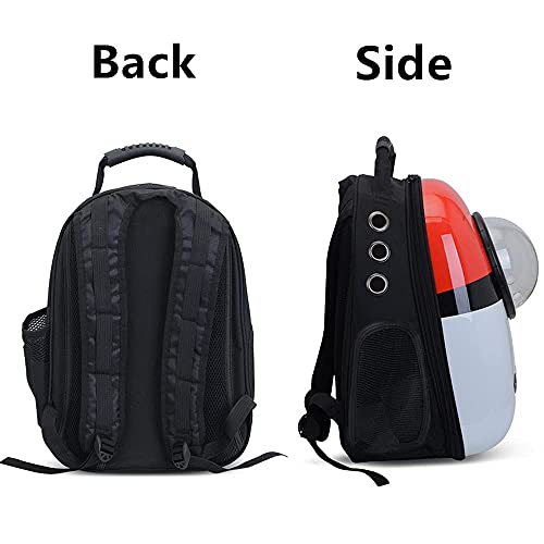 Pet Travel Carrier, Cat Dog Dome Space Capsule Bubble Backpack, Portable Waterproof Breathable Knapsack for Hiking, Traveling (Black Bear) - color: Black Bear