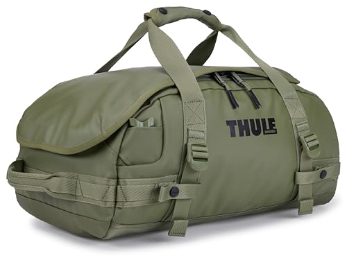 Thule Chasm Duffel bag, Weather-resistant materials, Easy packing, Converts to backpack, Internal pockets, Travel-ready - color: OLIVINE, size: 30L