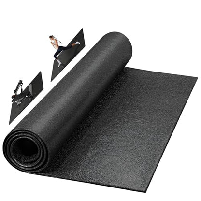 Fitvids Treadmill Mat 1/4" Thick Non-Slip Gym Mats Floor Protection Pad Compatible for Treadmills,Elliptical,Exercise Bikes,Stationary Cycles and Accessories - size: 48"Lx24"Wx0.25"H