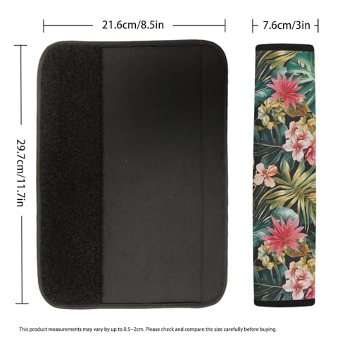 Forchrinse Hawaiian Hibiscus Car Seat Belt Cover for Women 2 PCs Shoulder Strap Pads Cover,Safety Belt Strap Shoulder Pad - color: Hawaiian Hibiscus