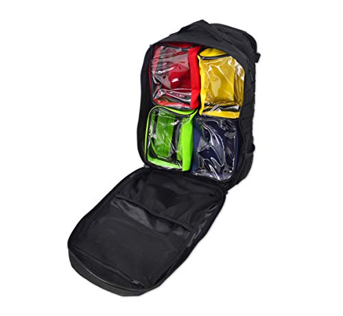 Lightning X Premium Tactical Medic Backpack w/Modular Pouches & Hydration Port (Stealth Black) Large - color: Stealth Black