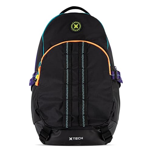 Commuter Travel Backpack - color: Black/Multi