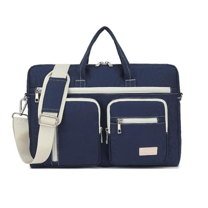 15-15.6 inch Laptop Shoulder Bag, for MacBook Pro 16, Hp Lenovo Dell 14 inch Waterproof Messenger Bag Case Sleeve (Dark blue) - color: Dark Blue
