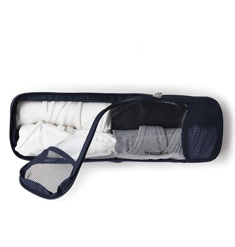 Baggallini Long Compression Cube - Lightweight Compression Packing Cube for Travel - color: French Navy