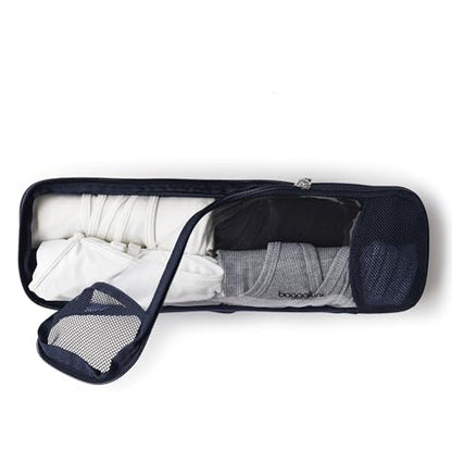 Baggallini Long Compression Cube - Lightweight Compression Packing Cube for Travel - color: French Navy