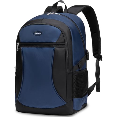School Backpack for Middle School Teen Boys Bookbag Big Kids 16-18 10-12 10-13 12-14 14-16 Years Old Knaksack Mochila Escolar Para Niños Teenager Youth Schoolbag Senior Year Most Women Men 18" - color: Navy