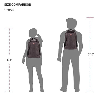 SwissGear 5668 Laptop Backpack, Dark Gray Heather, 18.25 In - color: Dark Grey Heather