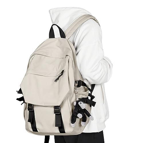 coowoz Casual Daypack Large upgraded version College Laptop Backpack for Men Women Water Resistant Lightweight School Bag Travel Rucksack for Sports High School Middle Bookbag for girls Size L(Khaki) - color: E-khaki-l, size: Large