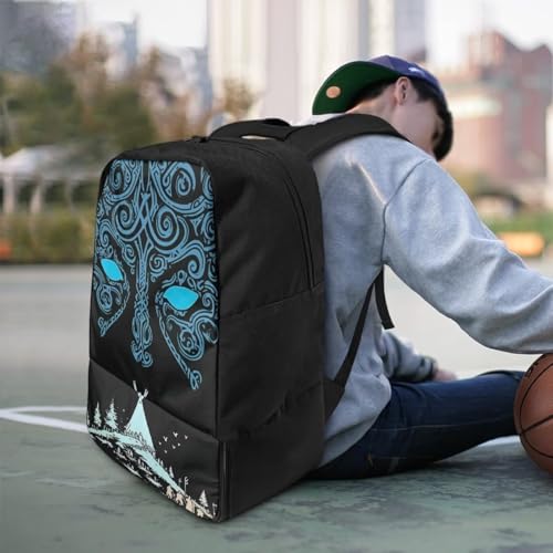 Basketball Backpack With Separate Ball Compartment And Shoes Fit Basketball Volleyball Football - color: Viking style