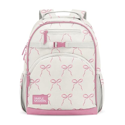 Simple Modern Large Kids Backpack for School Girls and Boys | Elementary Backpack for Teen | Fletcher Collection | Kids - 16" tall | Bows - color: -Bows, style: Kids Large