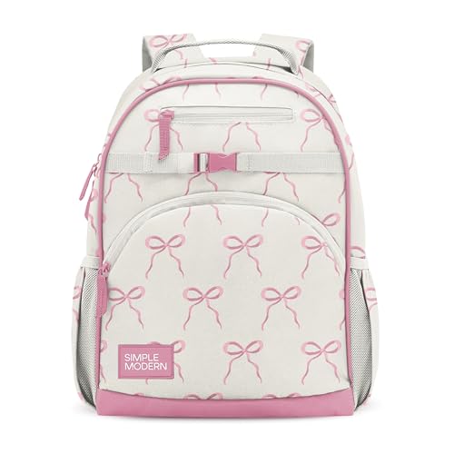 Simple Modern Large Kids Backpack for School Girls and Boys | Elementary Backpack for Teen | Fletcher Collection | Kids - 16" tall | Bows - color: -Bows, style: Kids Large