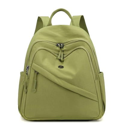 Backpack Purse for Women Ladies Nylon Bag Casual Daypack Travel Shopping Pack (C Style Grass Green) - color: C Style Grass Green