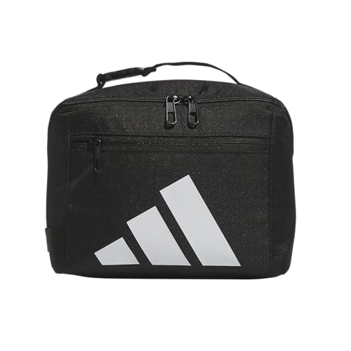 adidas Kids Affiliate Lunch Bag – Insulated Lunchbox for Girls and Boys, 6L - color: Black/White