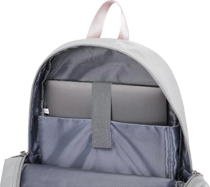 Acmebon Girl Roomy Fashion Laptop Backpack Casual Daily Backpack for Women Grey - color: Grey