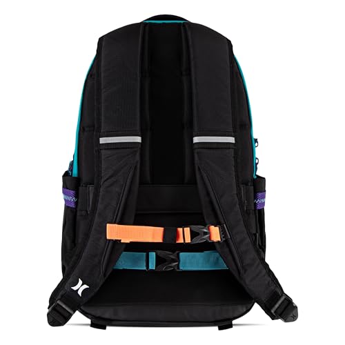 Commuter Travel Backpack - color: Black/Multi