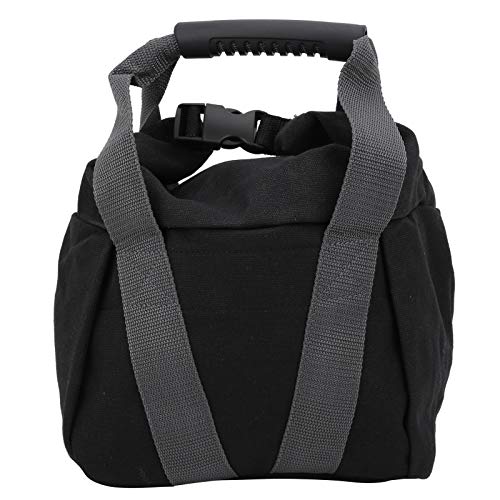 Canvas Weightlifting Training Sandbag, Fitness Sandbag with Comfortable Handle, Reinforced Sealed Fill Port and Durable Stitching for Home Gym Travel Workouts, Gray