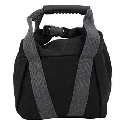 Canvas Weightlifting Training Sandbag, Fitness Sandbag with Comfortable Handle, Reinforced Sealed Fill Port and Durable Stitching for Home Gym Travel Workouts, Gray