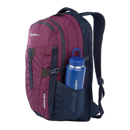 Eddie Bauer Adventurer Backpack with Organization Compartments and Hydration/Laptop Compatible Sleeve, Women's Adventurer - Dark Plum, 30L - color: Women's Adventurer - Dark Plum, size: 30L