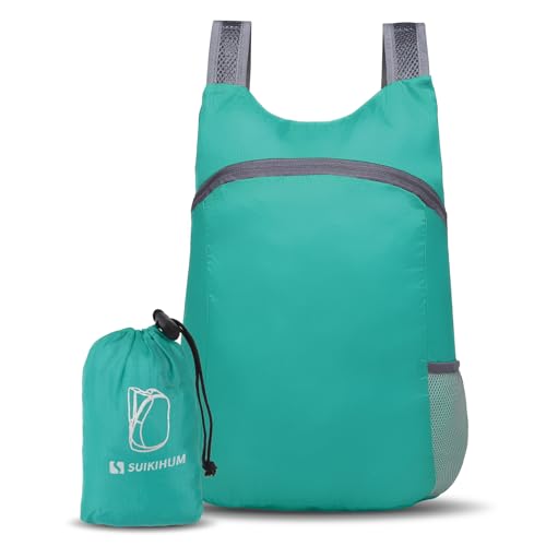 20L Ultra Hiking-Daypack Lightweight Foldable Travel Packable Backpack for Camping Cycling Outdoor,Lake Blue - color: Lake Blue
