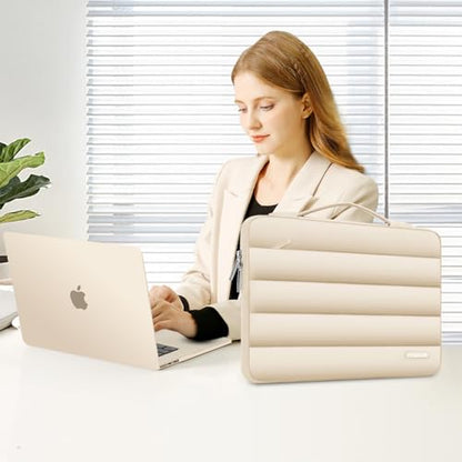 MOSISO Compatible with MacBook Air 15 inch Case M5 2026 M4 2025 M3 2024 M2 2023 A3448 A3241 A3114 A2941, Plastic Hard Shell Case&Puffy Sleeve Bag&Keyboard Skin&Webcam Cover&Screen Film, Starlight - color: Starlight