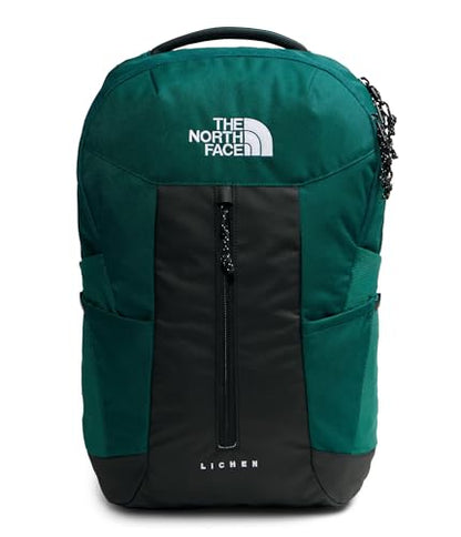 The North Face Lichen Daypack - Everyday Commuter Backpack, Laptop Sleeve, Water Bottle Pockets, Center Front Pouch, Pacific Teal/TNF Black, One Size - color: Pacific Teal/Tnf Black