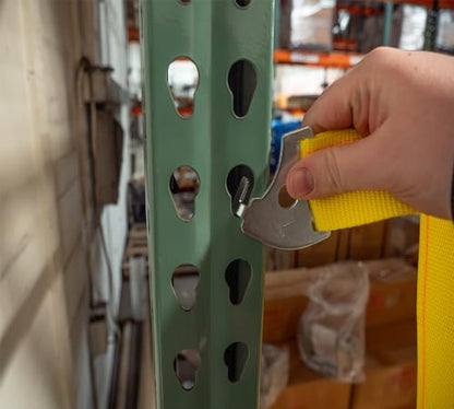 Mytee Products 2" x 98.5" Pallet Rack Safety Straps - 2400 lbs Breaking Strength - Yellow Polyester - Fits 8 ft Pallet Bay - color: 1 - Pack, size: 98 Inch