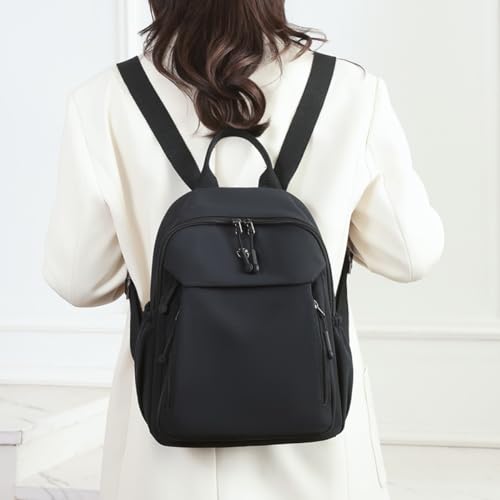 YANAER Mini Backpack for Women Small Backpack Lightweight Purse Cute Stylish College Bookbag Casual Daypack Work Travel PartyBlack - color: Black