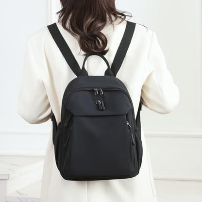 YANAER Mini Backpack for Women Small Backpack Lightweight Purse Cute Stylish College Bookbag Casual Daypack Work Travel PartyBlack - color: Black