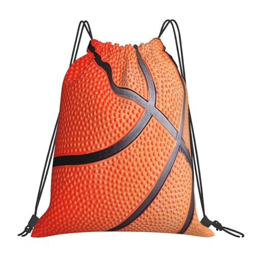 Basketball Drawstring Bag Sport Gym Backpack Beach Travel Sack Draw String Yoga Bag For Men Women - color: Basketball