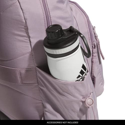 adidas Weekender Backpack – Small Lightweight Everyday Bag, 19L, Preloved Fig Purple/1, OSFA - color: Preloved Fig Purple/1