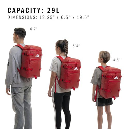 adidas Vista Sports Backpack – Utility Daypack for School, Gym and Travel, 29L - color: Team Power Red 2