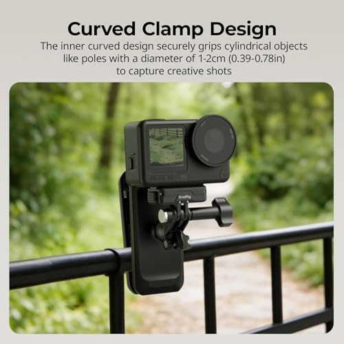 SMALLRIG Magnetic Backpack Strap Clip Mount for GoPro Hero 13/12/11/10, for DJI Osmo Nano Action 6/5 Pro/4/3/Pocket 3, for Insta360 X5/4/3/Ace Pro 2, with Ball Head Adapter Base Mantis Hook - 5722 - style: Backpack Clip Strap