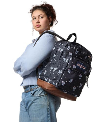 JanSport Cool Backpack with 15-inch Laptop Sleeve, Large Computer Bag Rucksack with 2 Compartments, Ergonomic Straps, Pastel Petals - Black - color: Pastel Petals Black/Blue/Pink/Green