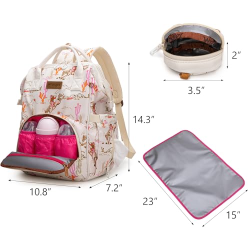 Montana West Wrangler Diaper Bag Backpack Aztec Callie Bag Travel Backpack Purses Western Multi-Function Baby Bags for Mom - color: 3pcs Light Pink