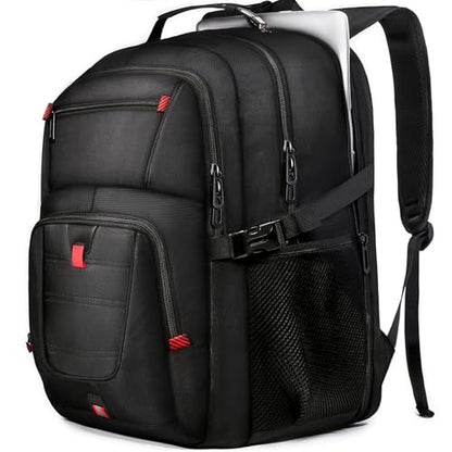 Z-MGKISS 18.4 Large Travel Backpack, USB Computer Bagpack Fits 18.4 Inch Laptop, Business Backpack for Men, TSA Flight Approved, Laptop Backpacks, Black - color: Black